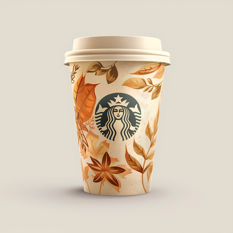 Starbucks Coffee Cup,Fall,Leaves