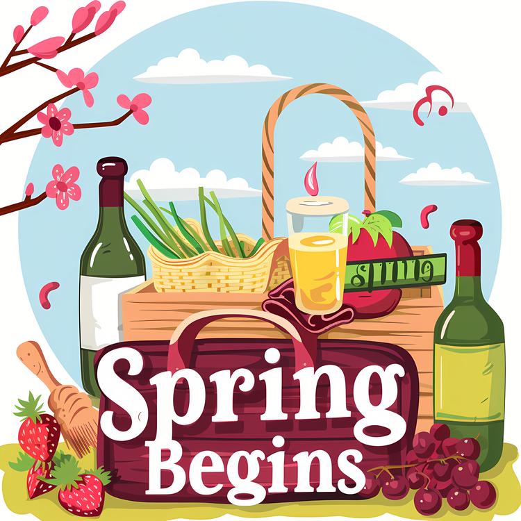 Spring Begins,Basket,Fruit