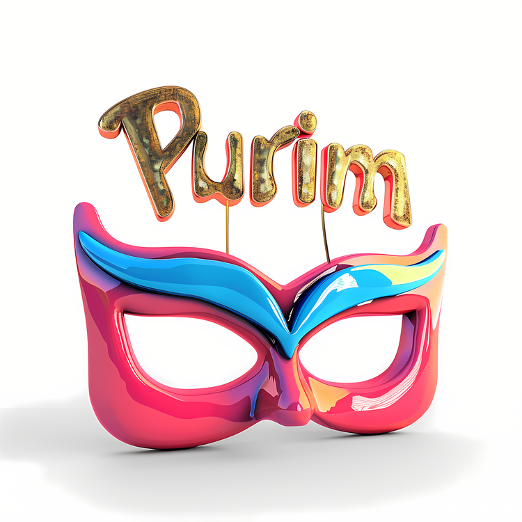 Purim,Mask,Mask With Colorful Colors