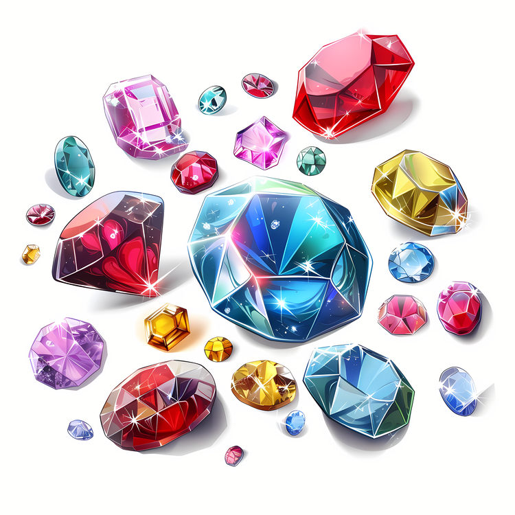 Gems,Diamonds,Colorful Gems