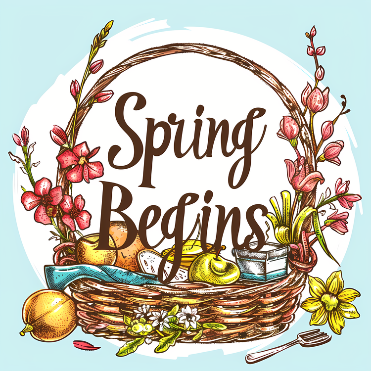 Spring Begins,Spring,Basket