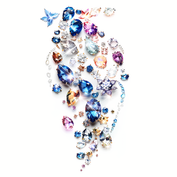 Gemstone,Blue Diamonds,Shiny Object