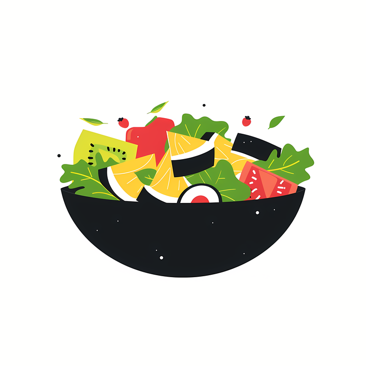 Salad Bowl,Fruit Salad,Colorful Fruits