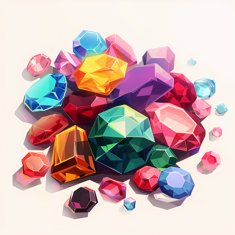 Shapes,Colorful,Gemstones