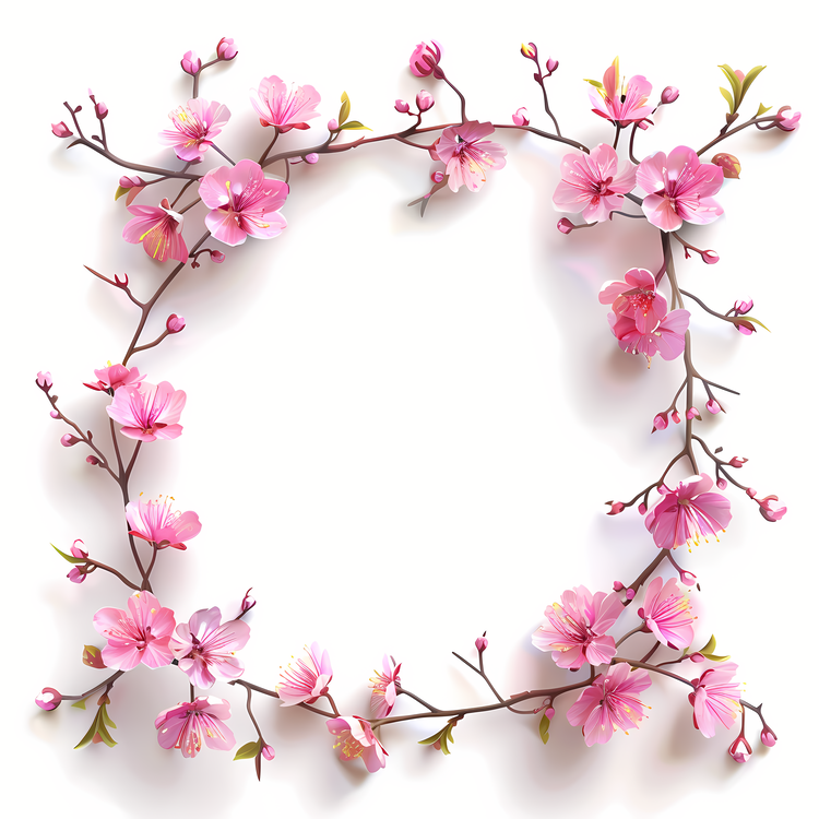 Spring Flowers,Sign Board,Pink Flowers