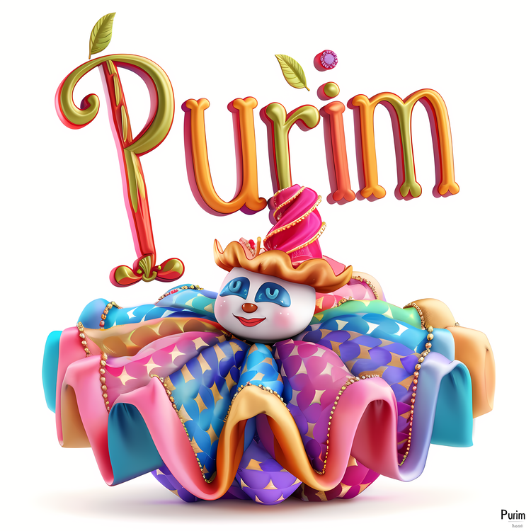 Purim,Puff,Clown
