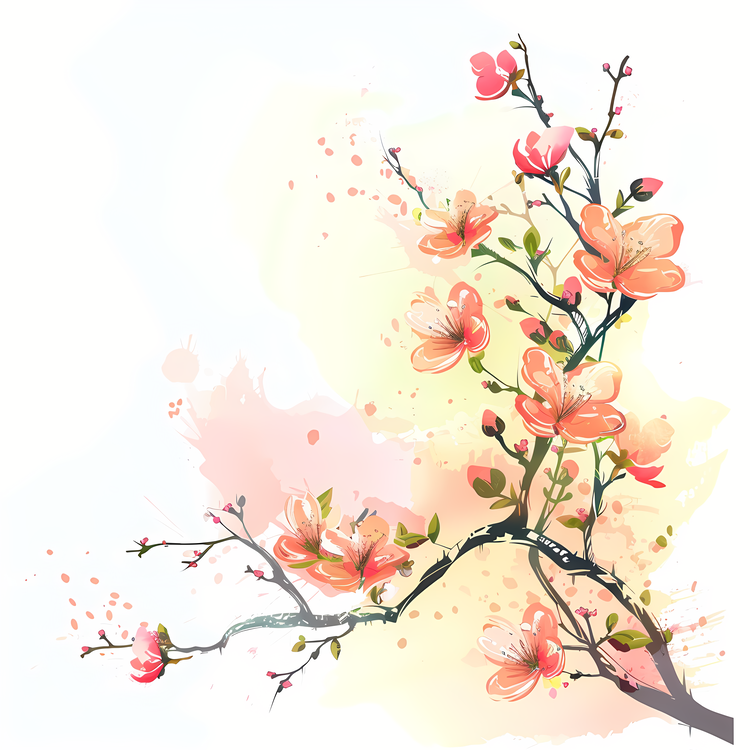 Spring Begins,Blossoming Tree,Spring