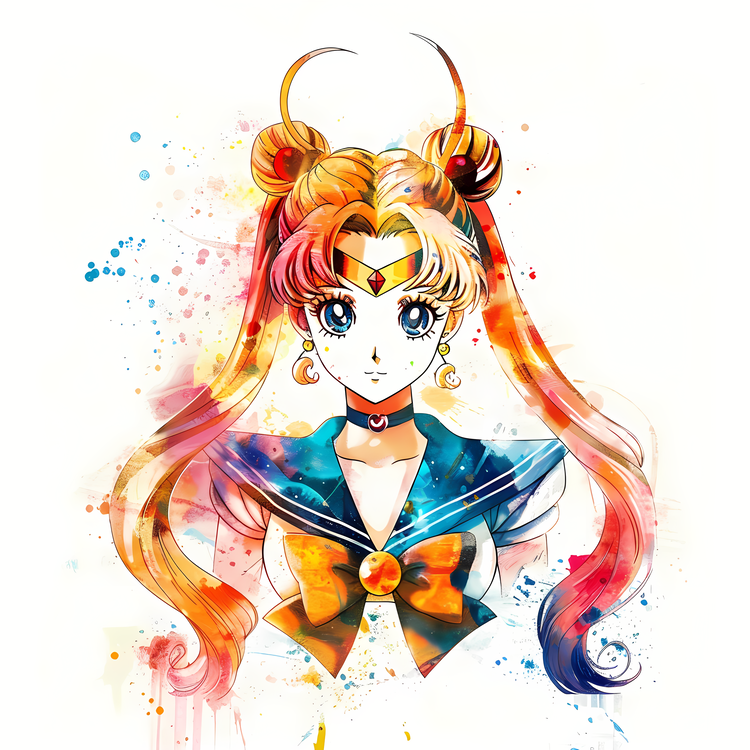 Sailor Moon,Nautical,Watercolor