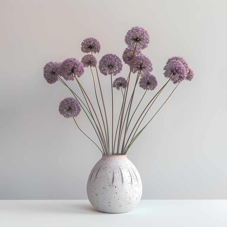 Giant Allium,Vase,Lily