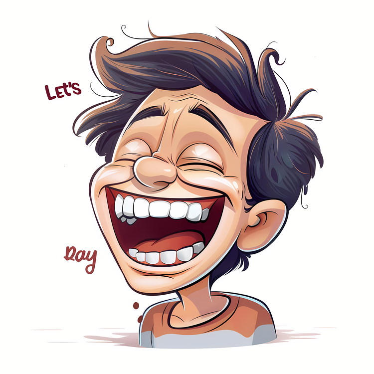 Lets Laugh Day,Laughing Boy,Cartoon Character