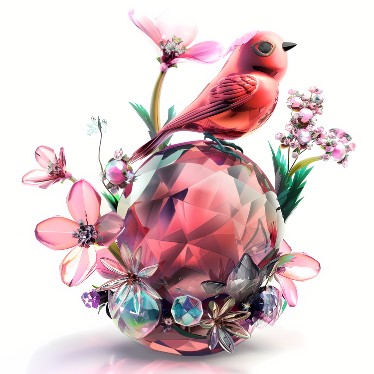 Easter Egg,Bird,Glass