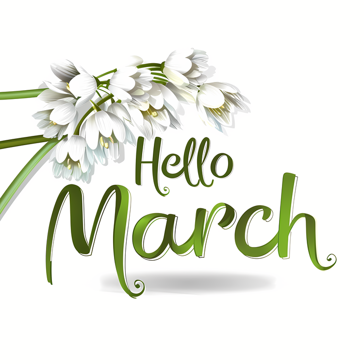 Hello March,Easter,Spring Flowers
