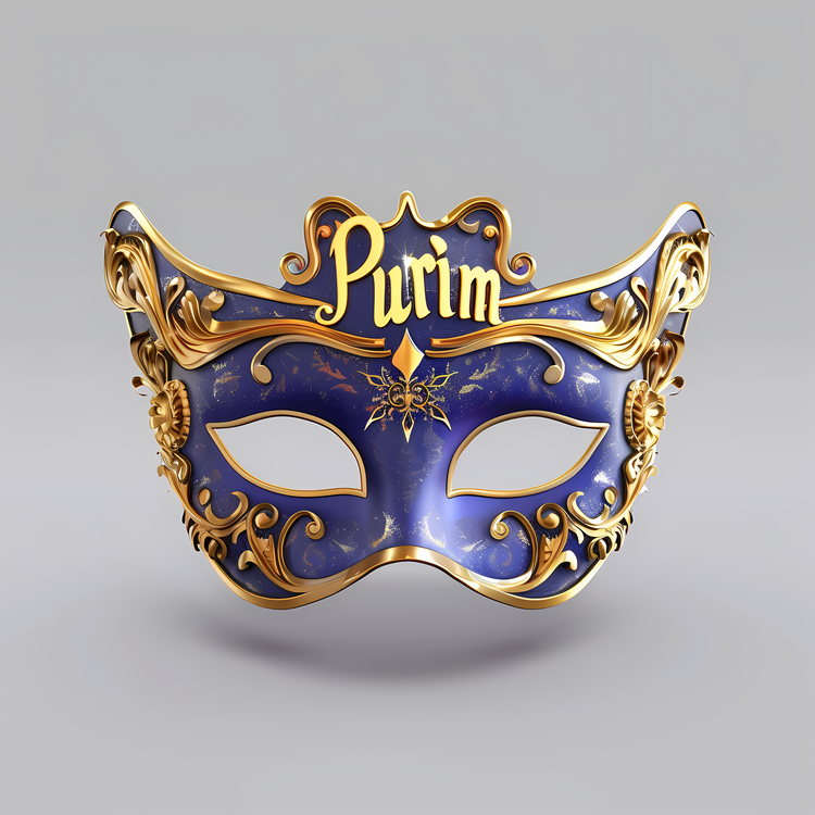 Purim,Blue,Mask