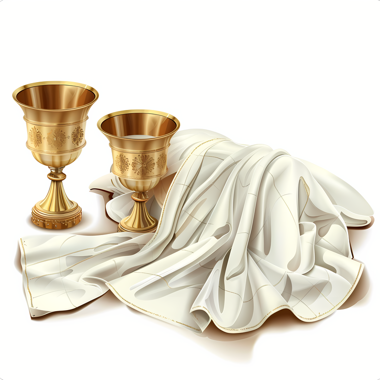 Maundy Thursday,Gold Cup,Towel