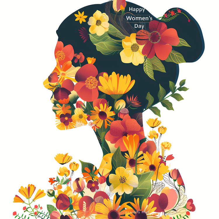 Happy Womens Day,Woman,Floral