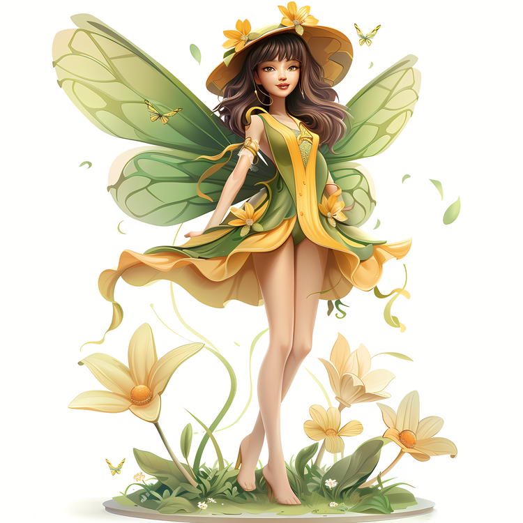 Spring Girl,Fairy,Green