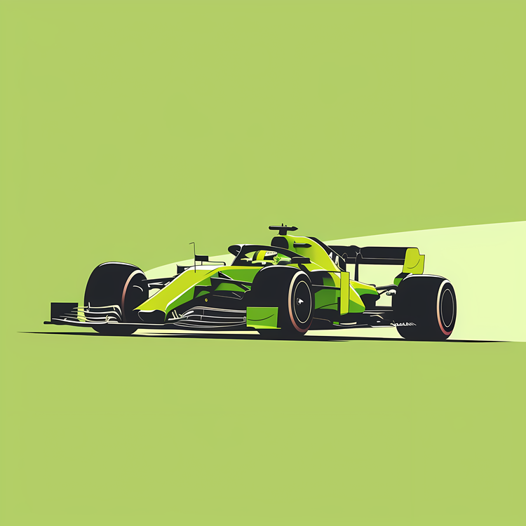 Formula 1 Car,Green,Racing Car