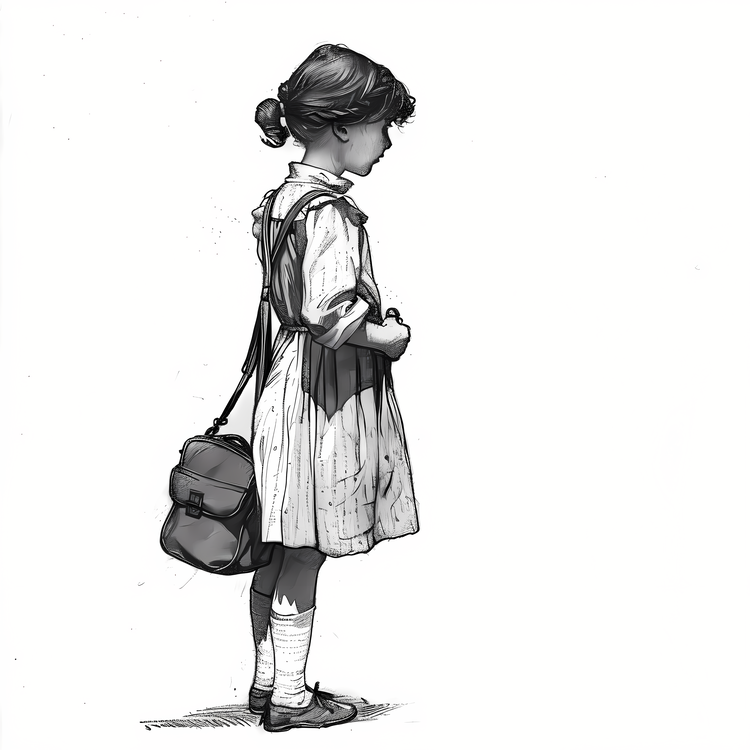 Little Girl,Schoolgirl,Backpack