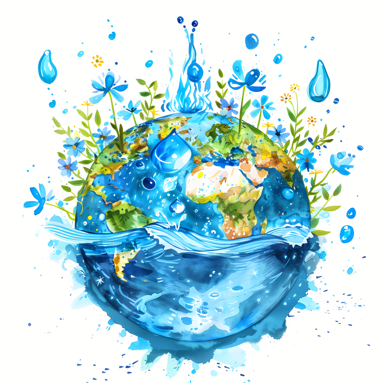 World Water Day,Watercolor,Earth