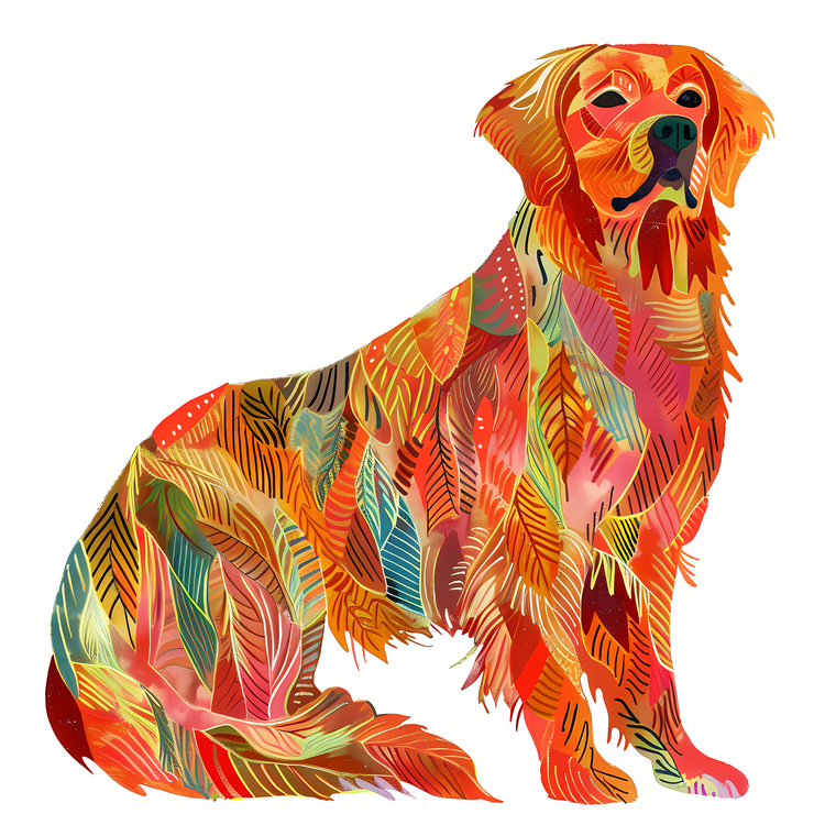 Golden Retriever,Dog,Reddish Orange