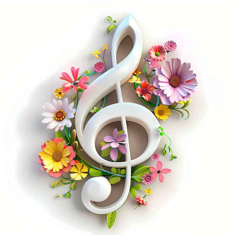 Music Note,Music,Floral