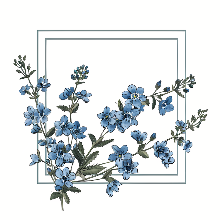 Spring Flowers,Blue Flowers,Bouquet