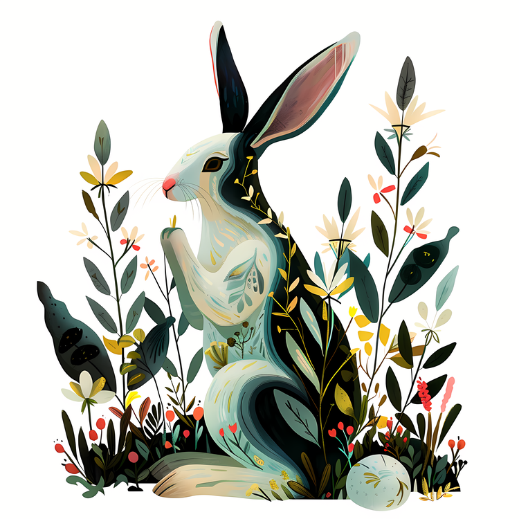 Easter Bunny,Rabbit,Flora