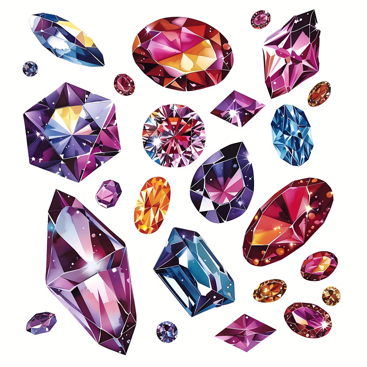 Gemstones,Sparkly,Glittering