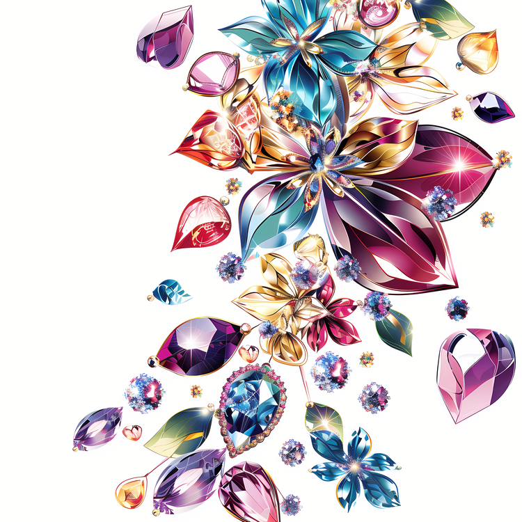 Crystal,Flower,Jewelry