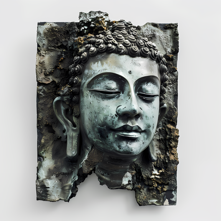 Buddha,Face,Metal