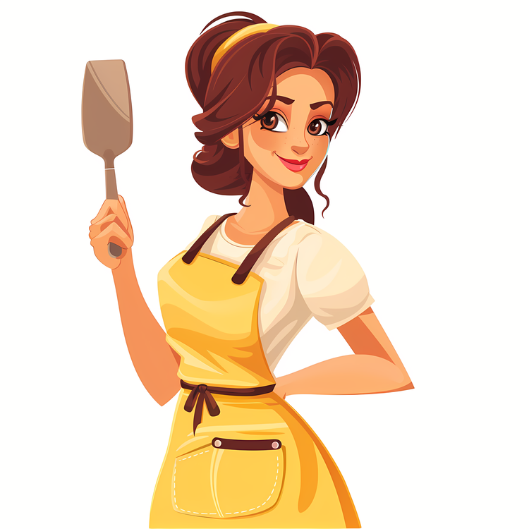 Cartoon Cooking Woman,Beauty,Woman
