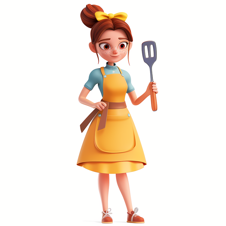 Cartoon Cooking Woman,Cooking,Chef