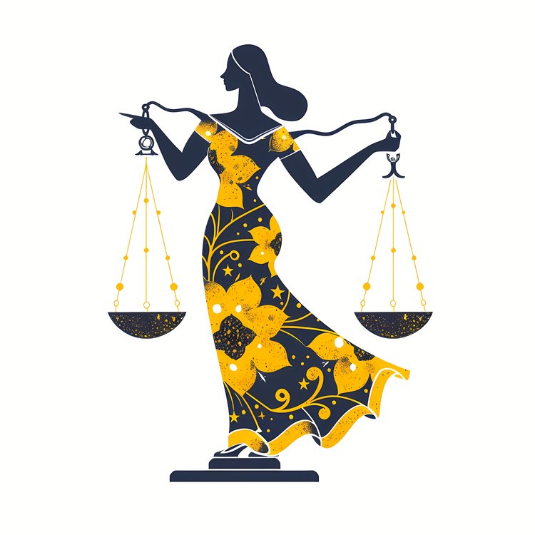 Abstract Libra,Lady Of Justice,Scales Of Justice