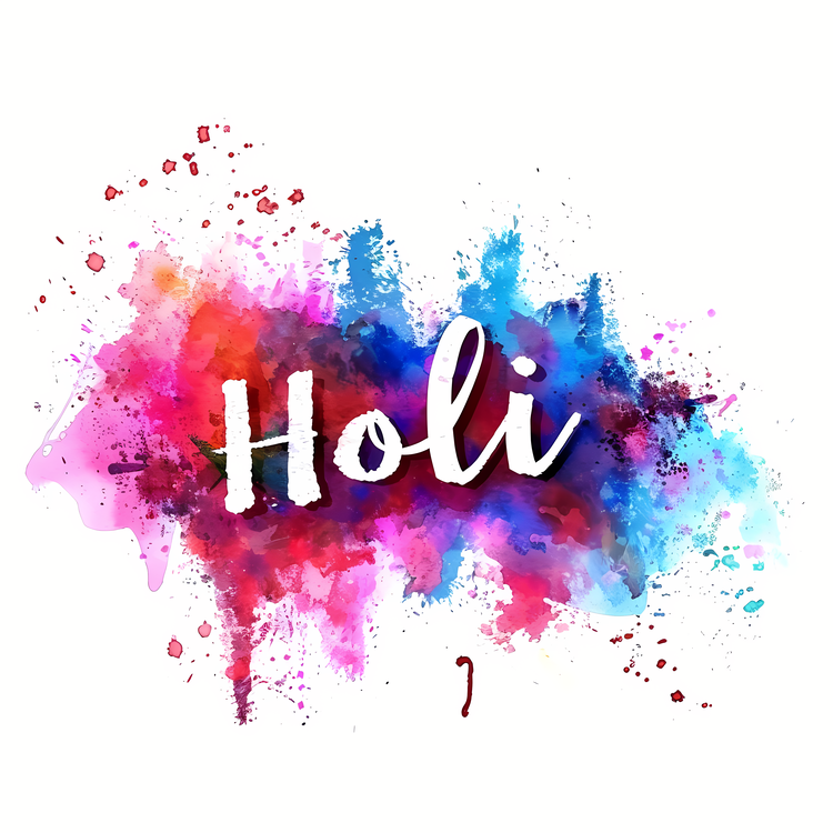 Holi,Colors,Watercolor