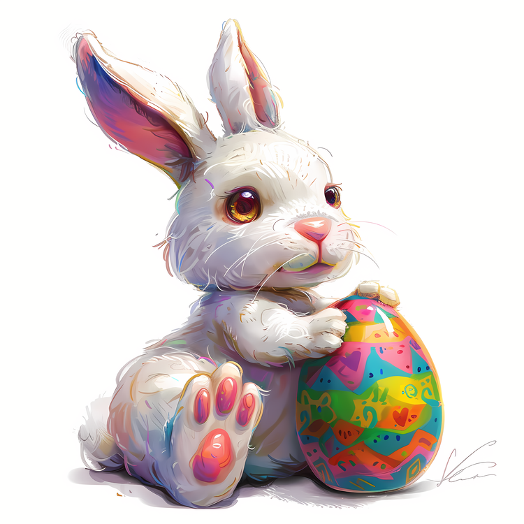 Easter Bunny,Cute,White