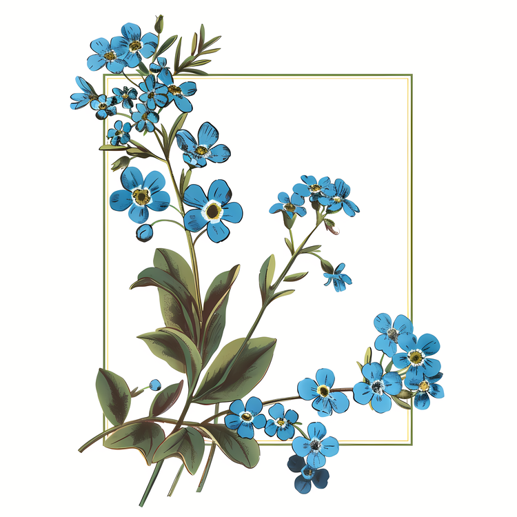 Spring Flowers,Forgetmenots,Blue Flowers