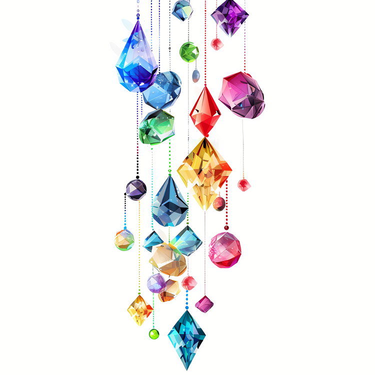 Swarovski Crystals,Glass Hanging,Swarovski Chandelier