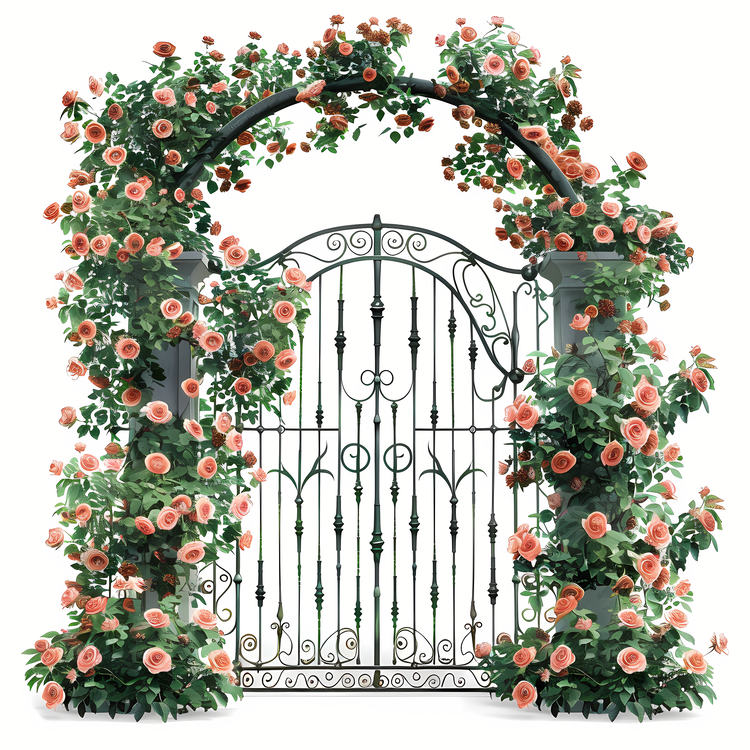 Garden Gate,Flowers,For