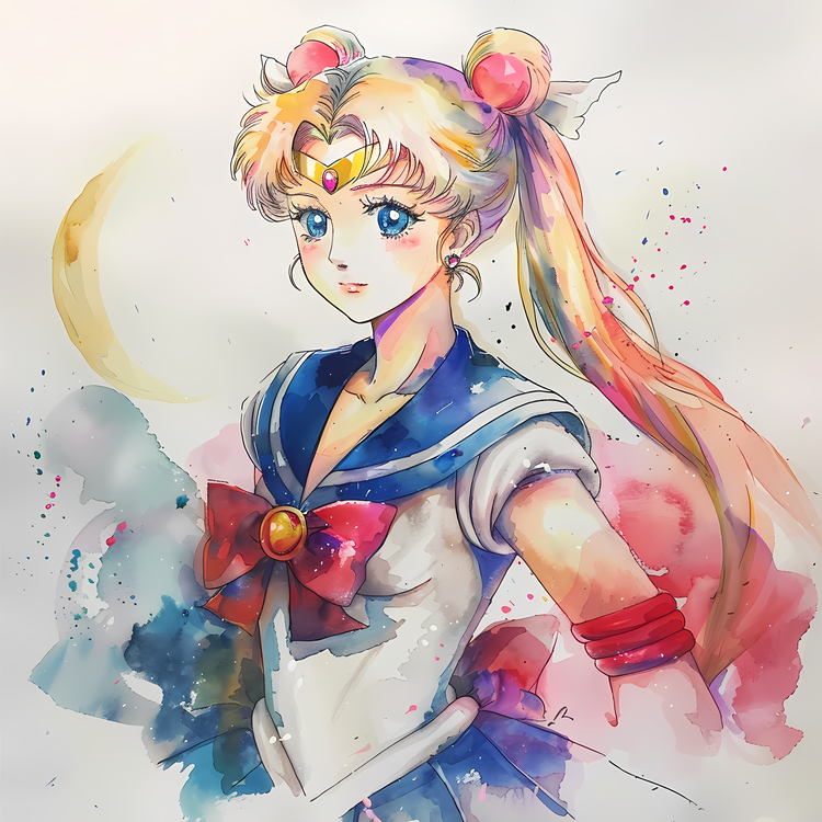 Sailor Moon,Anime Girl,Blue Hair