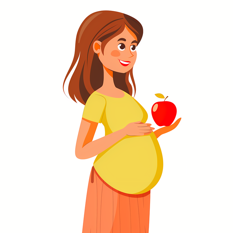 Cartoon Pregnant Woman,Pregnant,Woman