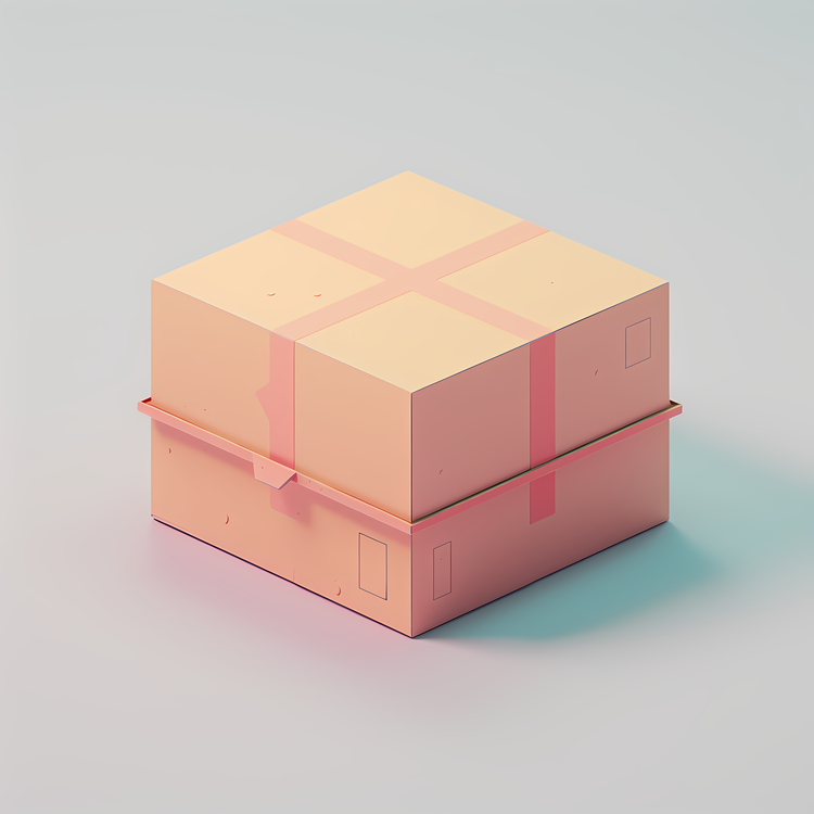 Shipping Box,Colorful,Square