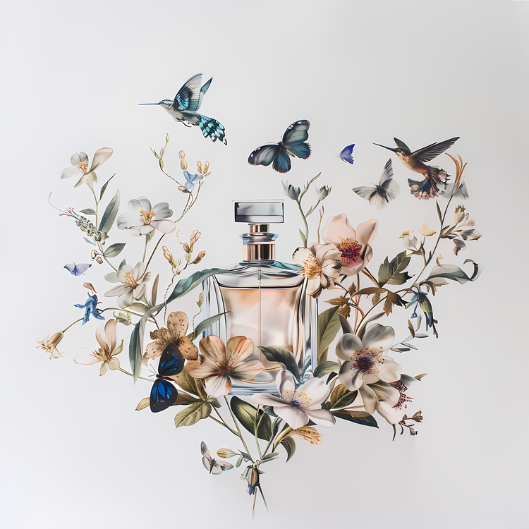 Fragrance Day,Perfume Bottle,Butterfly