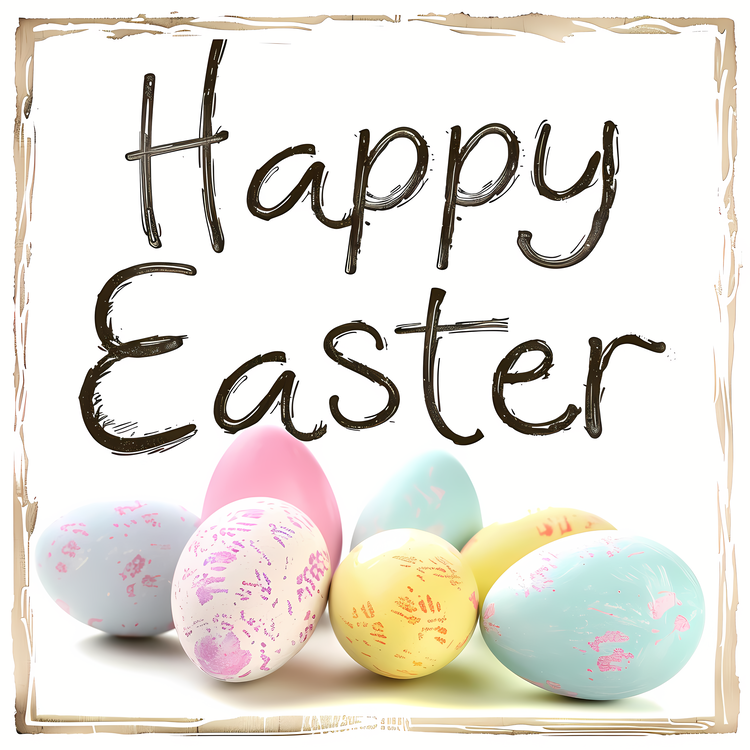 Happy Easter,Colorful Easter Eggs,Fun Easter
