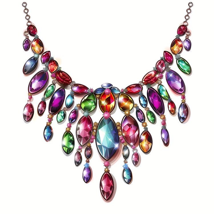 For The   Are Necklace,Colorful,Statement