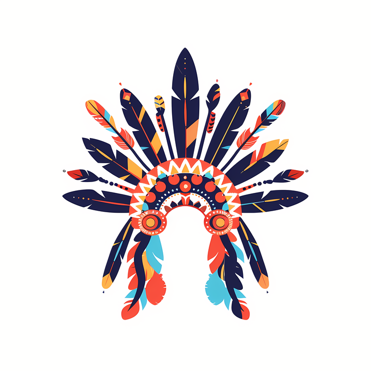 Indigenous Headgear,Native American,Feathers