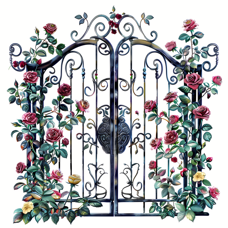 Garden Gate,Flowers,Fence
