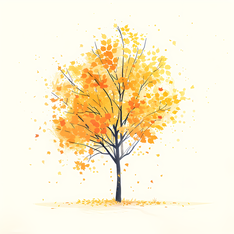 Yellow Maple Tree,Fall,Tree