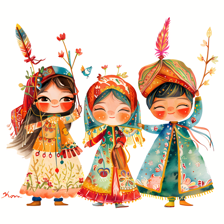 International Nowruz Day,Folk,Colorful