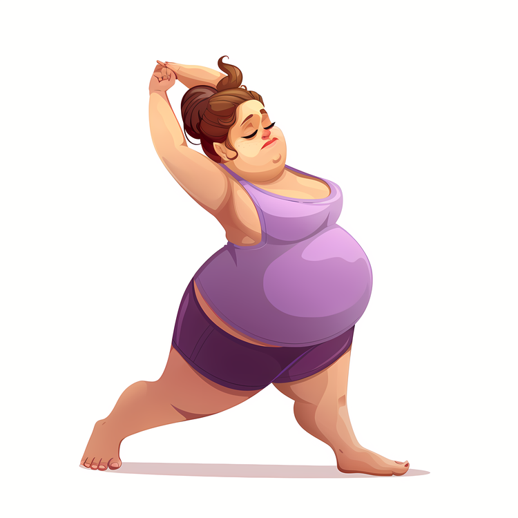 Obesity Woman,Yoga,Pregnancy