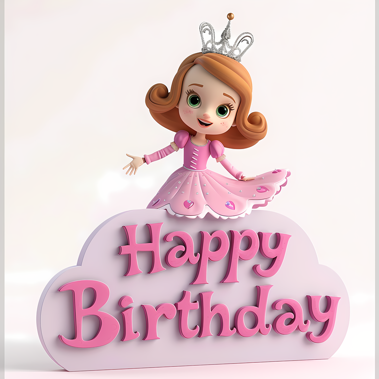 Happy Birthday,Cartoon Princess,Disney Princess